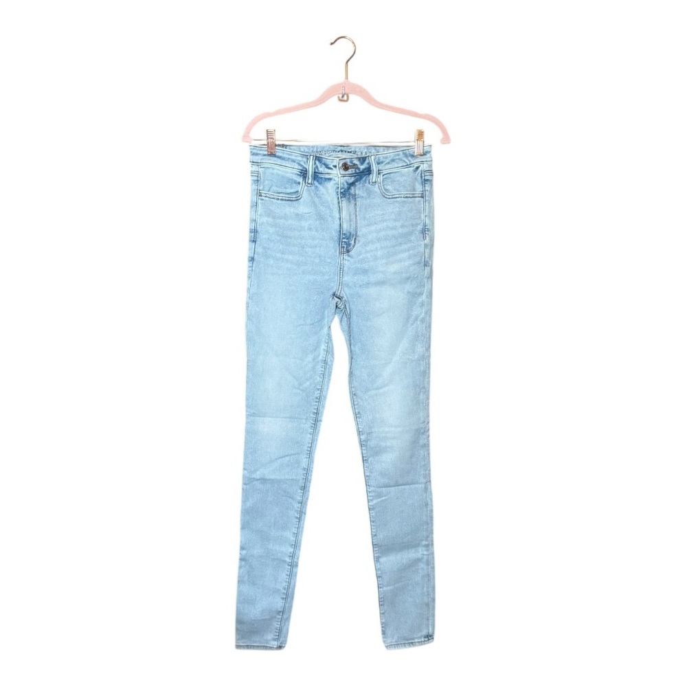 American Eagle Outfitters Blue Next Level Stretch Super High Rise Jegging 8L NWT